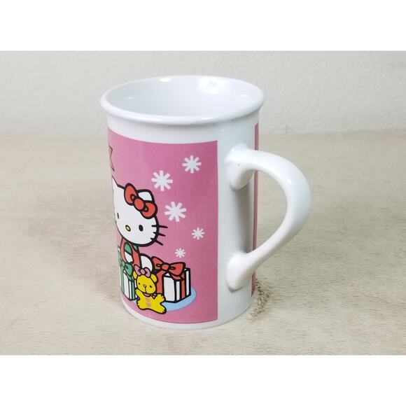 Hello Kitty Sanrio Coffee Mug Teacup 10oz Ceramic Pink 4 1/4" Year 2013 Vintage - Picture 4 of 16